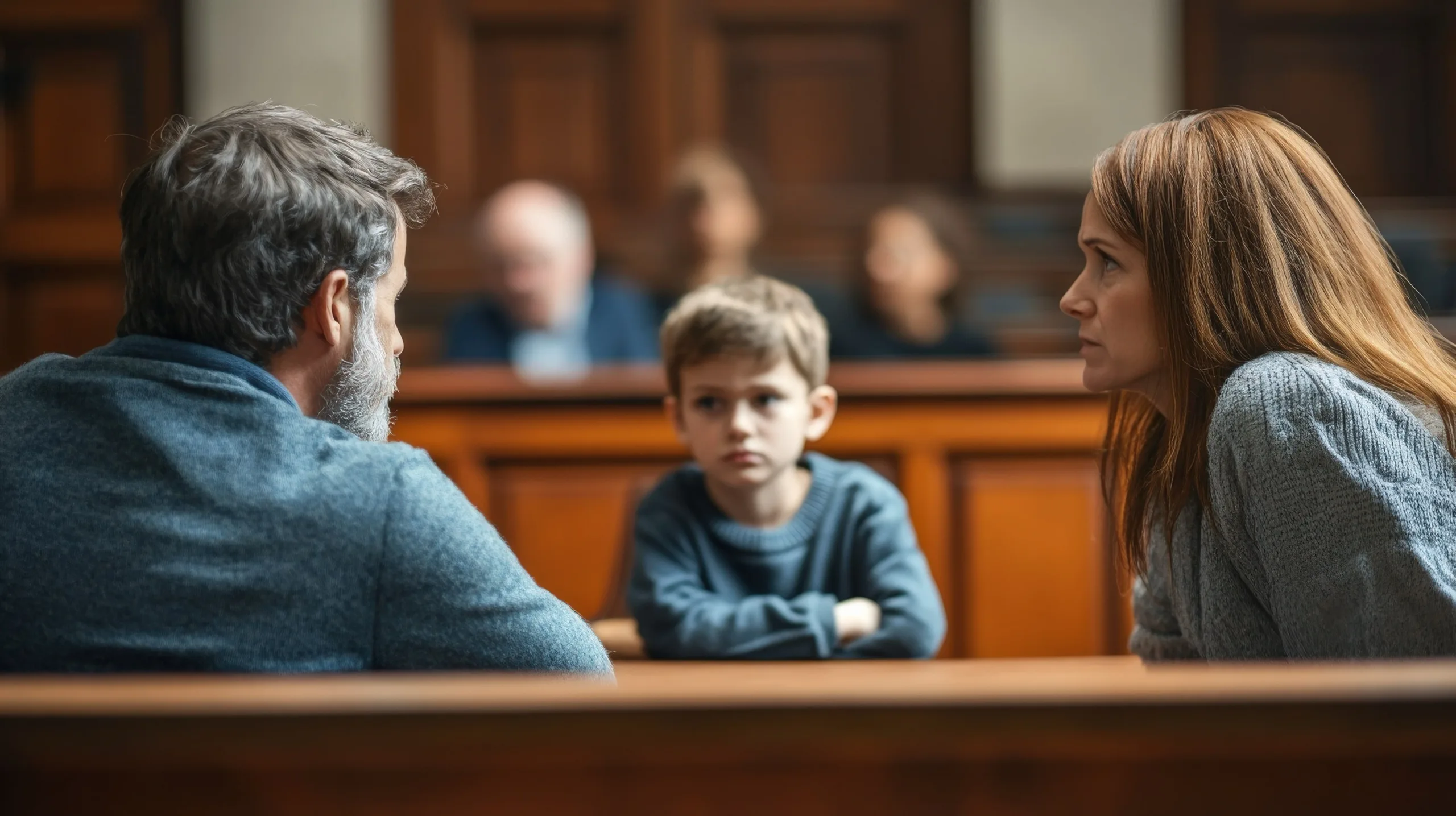 Lebanon, TN 1 Parents and child in a family courtroom